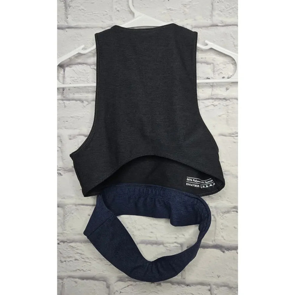 Outdoor Voices Tri-Tone Slashback Crop Tank Top sports bra XS. - Picture 5 of 8